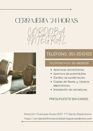 Cerrajería Córdoba Integral | Servicio 24 hs para Consorcios y Particulares