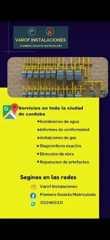 Varof Instalaciones | Reparación de Cañerías de Agua y Gas con Garantía