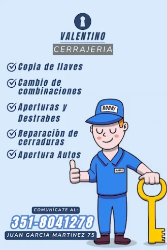 Cerrajería Valentino | Cerrajero 24 Horas en Córdoba