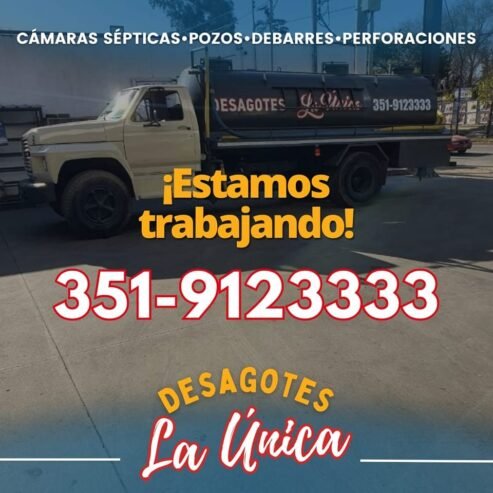 La Única | Desagotes de Pozos, Cámaras Sépticas y Desobstrucciones en Córdoba