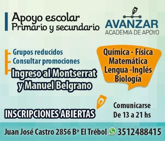 Academia Avanzar | Apoyo Escolar  Primario y Secundario
