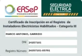 Electricista y Gasista Matriculado ERSEP y Ecogas