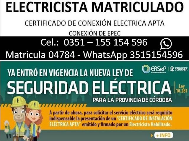 CBA Soluciones Eléctricas | Electricista Matriculado de Confianza en Córdoba