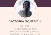 Lic. Victoria Scarponi | Psicóloga para Adolescentes y Adultos, Ansiedad, Depresión