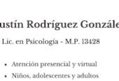 Lic. Agustín Rodríguez González | Psicoanálisis para Niños, Adolescentes y Adultos en Córdoba