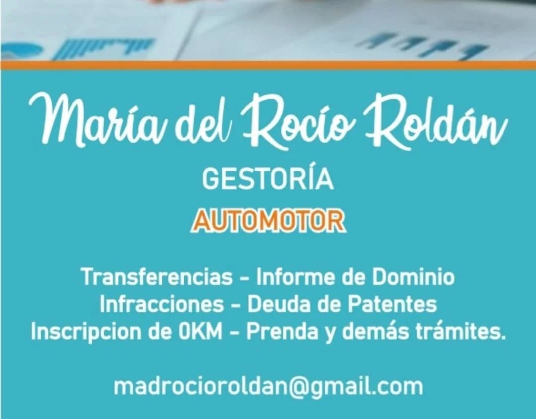 Gestoría María del Rocío Roldán | Trámites de Vehículos, Transferencias