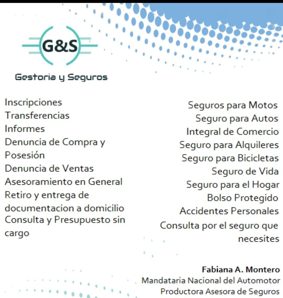 G&S Gestoría y Seguros | Gestoría del Automotor, Trámites Impositivos y Seguros