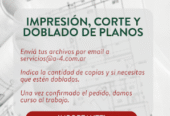 A4 Servicios Gráficos | Copiado Técnico, Ploteo de Planos, Bajadas a Color y Gráfica Personalizada