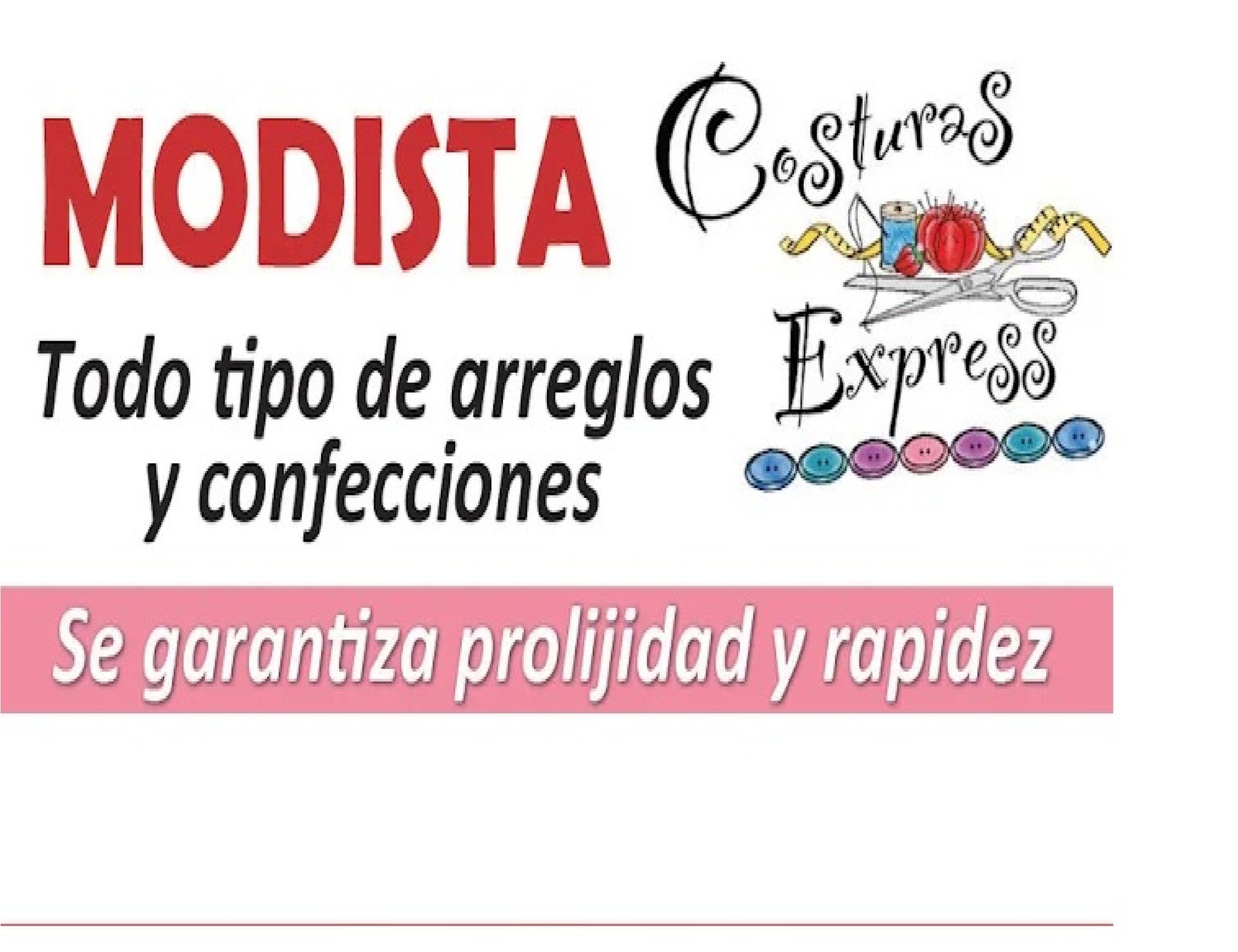 Modista Costuras Express | Arreglos de Sastrería y Confección en General