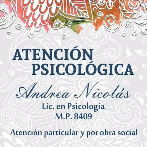 Lic. Andrea Nicolás | Psicología Clínica y Psicoanálisis en Córdoba
