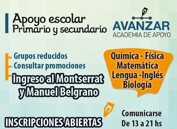Academia Avanzar | Apoyo Escolar Primario y Secundario