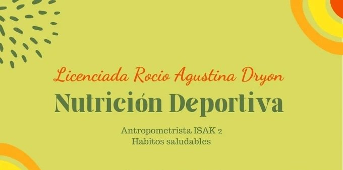 Rocío Dryon | Nutricionista Descenso de Peso, Sobrepeso, Obesidad, Nutrición Deportiva y Antropometría ISAK 2