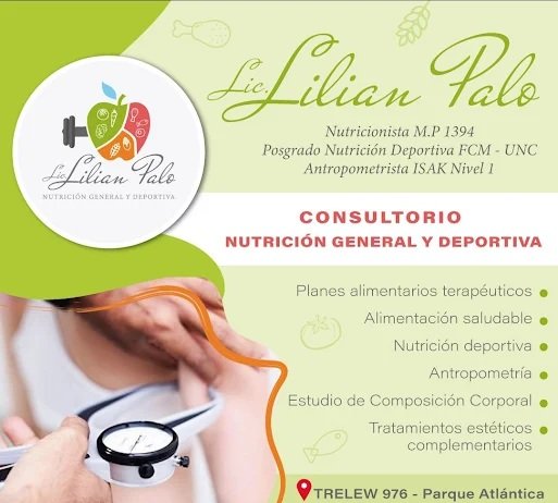 Lic. Lilian Palo | Nutricionista Alimentación General y Deportiva en Córdoba