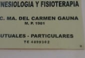Lic. María del Carmen Gauna | Kinesiología, Fisioterapia Deportiva