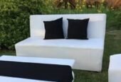 Alquiler de Living Córdoba | Mobiliario, Juegos de Living Blancos, Estructuras, Carpas, Cerramientos